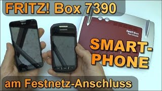 FRITZ Box 7390 Smartphone als FestnetzTelefon nutzen mit FRITZ App Fon [upl. by Marek870]