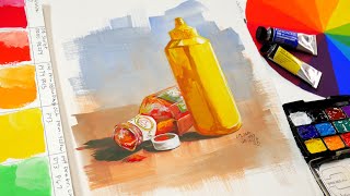 Ketchup amp Mustard in Gouache [upl. by Janaya]