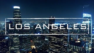 Los Angeles By Night  4K Drone Video [upl. by Liartnod]