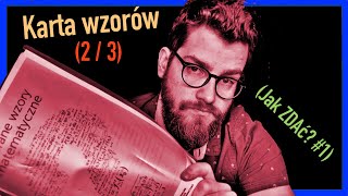 Jak korzystać z KARTY WZORÓW na maturze 23 Jak ZDAĆ maturę z matematyki 1 [upl. by Boony]