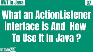 ActionListener interface in java  example  methods of  how to use  in hindi [upl. by Nari]