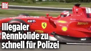 Formel2Rennwagen rast über die Autobahn Polizei sucht Fahrer  Tschechien [upl. by Lirpa9]