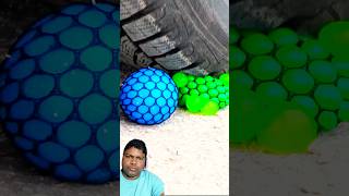 Car 🚗 crossing soft and crunchy things by tyre crushingcrunchyandsoftthings satisfying shorts [upl. by Ewold]