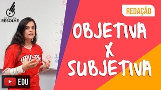 Linguagem Objetiva x Subjetiva [upl. by Asile]