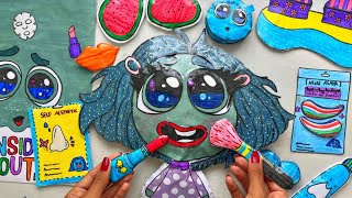 INSIDE OUT 2 Blind Bags 1 vs 100  DIY Skincare  Makeup  Tutorial [upl. by Cicily564]