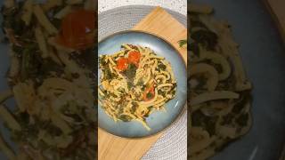 Spinach Spaghetti healthyrecipes spinachpasta recipe saladrecipe [upl. by Yrolam]