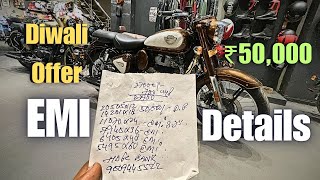 Royal Enfield Classic 350 EMI down payment 2024  ₹50000 DP only [upl. by Aliuqaj]