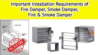 🔥Important Installation Mistakes 🔥 Fire Damper Smoke amp Fire Damper [upl. by Lupita]