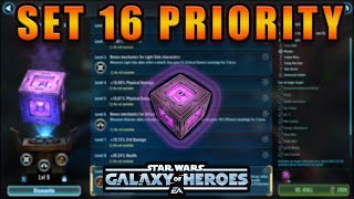 SWGoH Datacron Set 16 Analysis [upl. by Tish]