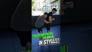 Flashy BJJ Back Takedown Impress your training partners [upl. by Yremrej]