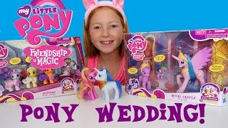 MLP TOY REVIEW and UNBOXING My Little Pony Wedding Collection [upl. by Barra244]