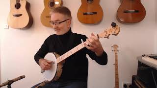 NYLGUT STRINGS ON A DEERING GOODTIME BANJO [upl. by Canice298]