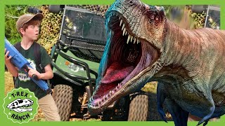 Hunt for Mommy TRex  TRex Ranch Dinosaur Videos [upl. by Esele]