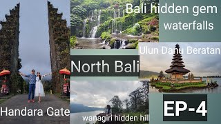 Handara GateUlun Danu Baratan TempleBanyu wana amerta WaterfallWanagiri Twin LakeNorth Bali tour [upl. by Elleinad]