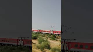 Train 14707 LGH। DDR Ranakpur Express Spotted in the dense desert of Thar amidst sand dunes [upl. by Zacarias]