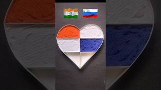 Flag 🇮🇳🇷🇺 Making shorts love song india flag russia viralvideo youtubeshorts [upl. by Walton]