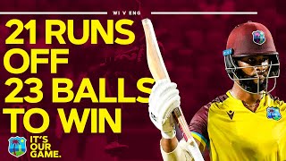 Tense Finish IN FULL  West Indies Need 21 Runs off 23 Balls To Beat England [upl. by Myk]