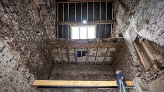 First Joist Goes In Stonework amp Patience [upl. by Gensler]