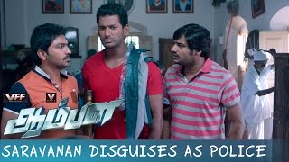 Aambala  Comedy Scenes Part 1  Vishal  Hansika Motwani  Santhanam Comedy [upl. by Enidanreb]