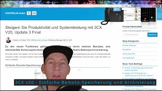 3CX v20  RemoteSpeicherung und Archivierung [upl. by Cecilio]