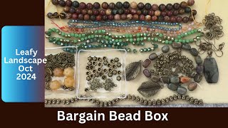 Unboxing Bargain Bead Box Leafy Landscape Monthly subscription for Oct 2024 [upl. by Patrizia]