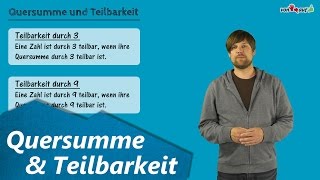 Quersumme und Teilbarkeit durch 3 9 und 6  Ziffernsumme [upl. by Hannala]