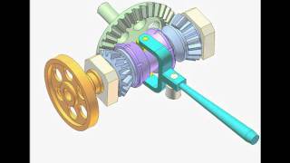 Bevel gear clutch for changing rotation direction 1 [upl. by Cathyleen]