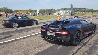 1300HP Audi S4 B5 vs Bugatti Chiron [upl. by Baptiste780]