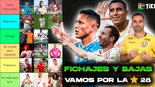 ¡VAMOS POR LA ⭐ 28 TIER LIST DE UNIVERSITARIO 2024  FICHAJES RENOVACIONES Y BAJAS DEL CENTENARIO [upl. by Thomson]