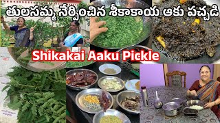 శీకాకాయ ఆకు పచ్చడి  Shikakai Aaku Pickle  షికకాయ ఆకు పచ్చడి [upl. by Grados]