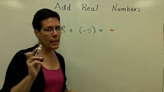 05  Introductory Algebra  Add Real Numbers [upl. by Breena]