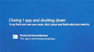 How to fix BroadcastListenerWindow preventing shutdown [upl. by Rivers394]