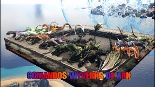 COMANDOS DE TODOS LOS WYVERNS DE ARK EN 1 MINUTO  YOSHI REINA DE DRAGONES [upl. by Solegnave308]