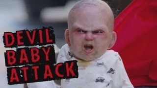 Devil Baby Attack Evil baby prank terrifies innocent people in New York [upl. by Christin406]