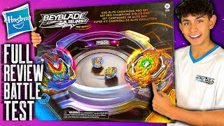 Beyblade Burst Pro Series Evo Elite Champions Pro Set REVIEW [upl. by Oilut]