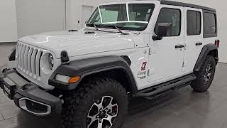 2020 JEEP WRANGLER UNLIMITED SPORT S STICK SHIFT LED LIGHTS SHORT 4K WALKAROUND 14814Z [upl. by Natsreik975]