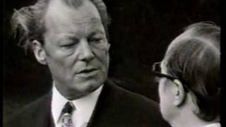 Friedrich Nowottny interviewt Willy Brandt WDR 1972 [upl. by Arayt618]