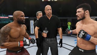 Yoel Romero vs Michael Bisping Full Fight  UFC 4 Simulation [upl. by Nevlin]