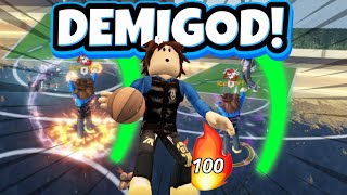 I GOT A 100 STREAK ON THE BEST DEMIGOD BUILD IN HOOPS LIFE 👑 [upl. by Aisirtap]