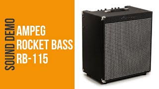 Ampeg Rocket Bass RB115  Sound Demo no talking [upl. by Ycrem]