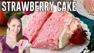 How To Make Strawberry Cake [upl. by Ellehcam]