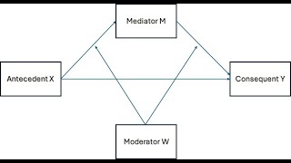 Process Model 58 moderated mediation using Process macro in RStudio [upl. by Bonnice]