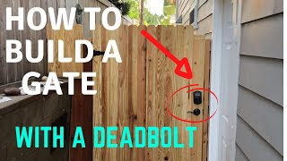 Gate Dead bolt Lock [upl. by Ketchum850]