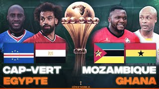 🔴🇨🇻🇪🇬 CAP VERT  EGYPTE  🇲🇿🇬🇭 MOZAMBIQUE  GHANA  3EME JOURNEE CAN 2024  CAN 2023  CAN 2024 [upl. by Amaj]