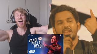 Vaadi Pulla Vaadi  Video Song  Meesaya Murukku  Hiphop Tamizha • Reaction By Foreigner [upl. by Linda]