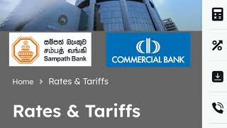 🇱🇰 Sampath Bank And Commercial bank fixed deposit interest rates  new fd rates in sri lanka 2024 [upl. by Saiasi]