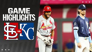 Cardinals vs Royals Game Highlights 8924  MLB Highlights [upl. by Jeanine]