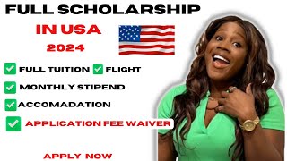 MOVE TO THE USA IN 2024  Fully funded Masters Scholarship in USA [upl. by Ailla]