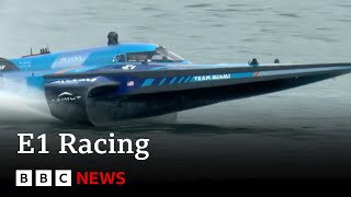 E1 Racing The tech powering the world’s first electric raceboat championship  BBC News [upl. by Jochbed374]