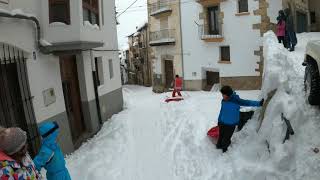 esquiando en la arrabal Villafranca del Cid [upl. by Jordison]